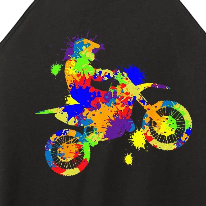 Dirt Bike Rider Motocross Enduro Dirt Biking Women’s Perfect Tri Rocker Tank