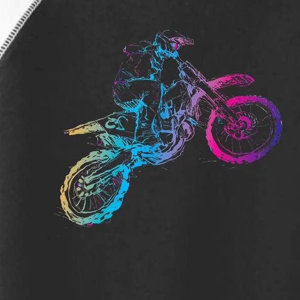 Dirt Bike Riding Motocross Lover Kids Motorcycle Rider Toddler Fine Jersey T-Shirt