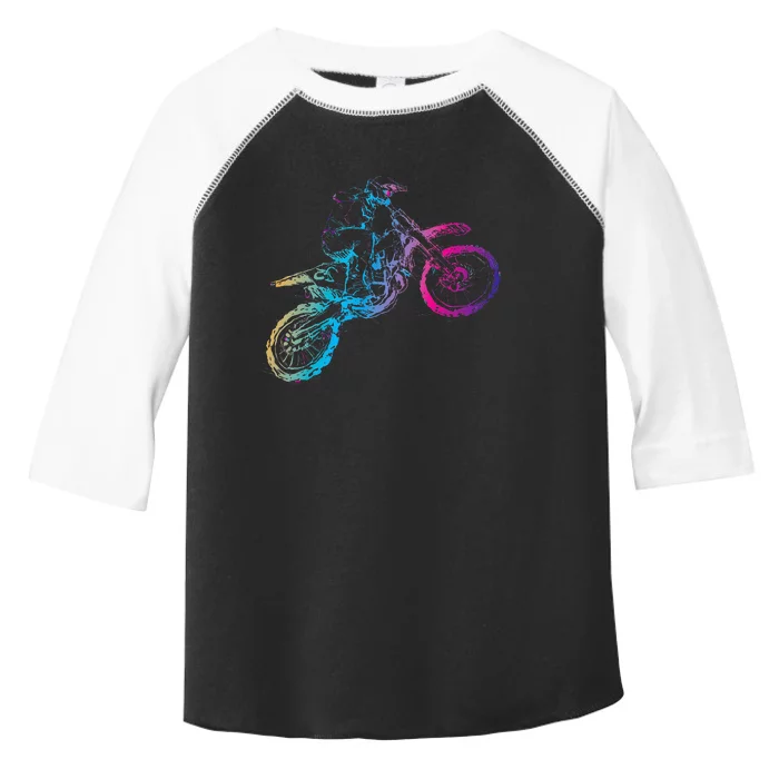 Dirt Bike Riding Motocross Lover Kids Motorcycle Rider Toddler Fine Jersey T-Shirt