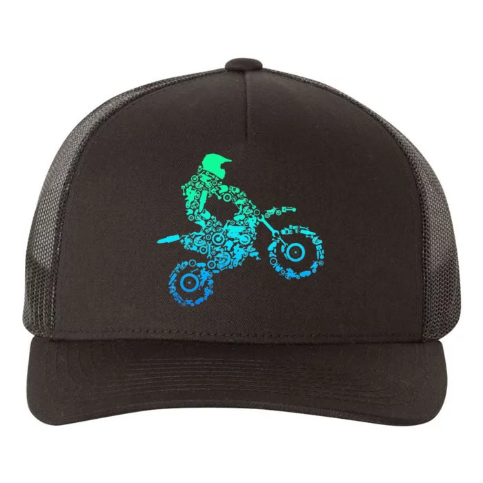 Dirt Bike Rider Motocross Enduro Dirt Biking Gift Yupoong Adult 5-Panel Trucker Hat