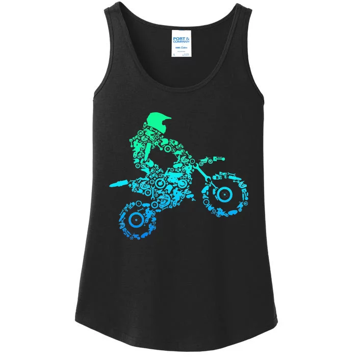 Dirt Bike Rider Motocross Enduro Dirt Biking Gift Ladies Essential Tank