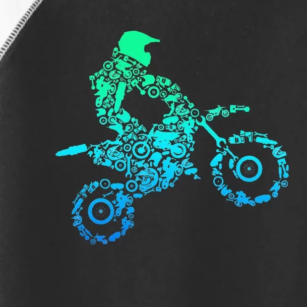 Dirt Bike Rider Motocross Enduro Dirt Biking Gift Toddler Fine Jersey T-Shirt