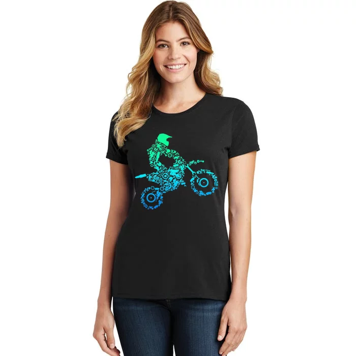 Dirt Bike Rider Motocross Enduro Dirt Biking Gift Women's T-Shirt