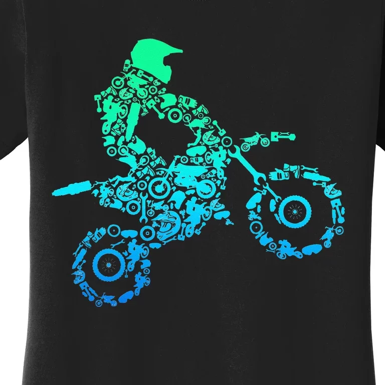 Dirt Bike Rider Motocross Enduro Dirt Biking Gift Women's T-Shirt