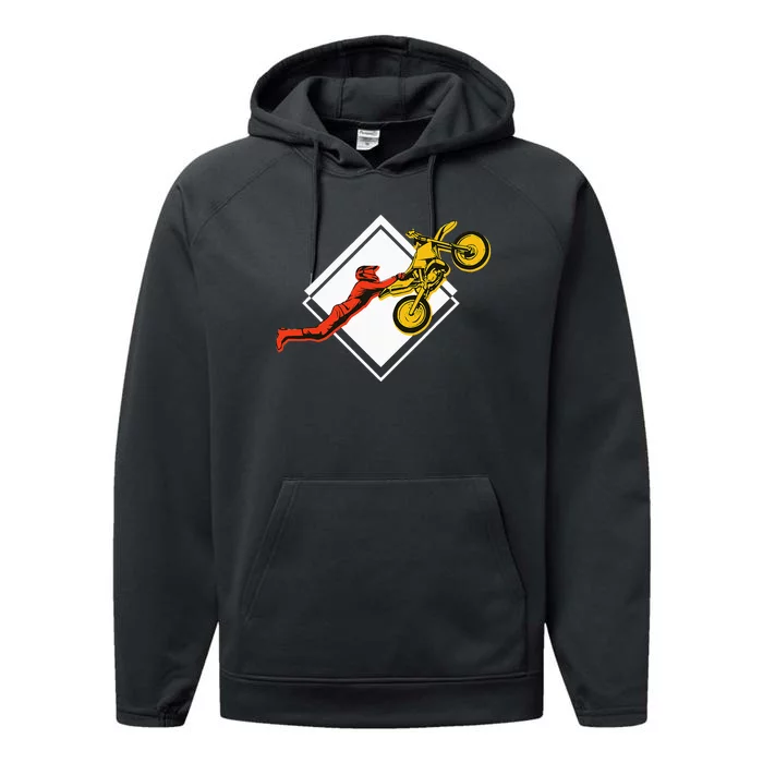 Dirt Bike Riding MX Motocross Supercross Performance Fleece Hoodie