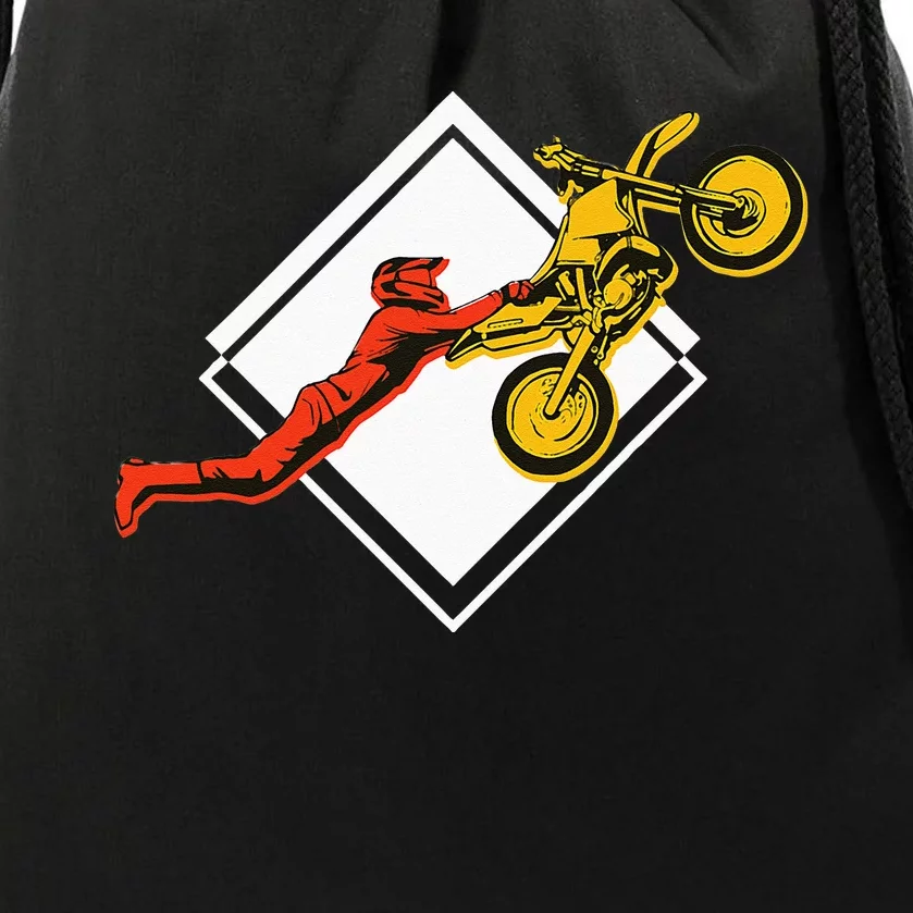 Dirt Bike Riding MX Motocross Supercross Drawstring Bag