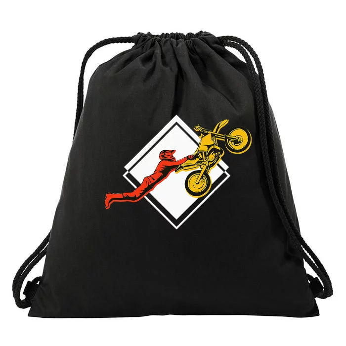 Dirt Bike Riding MX Motocross Supercross Drawstring Bag