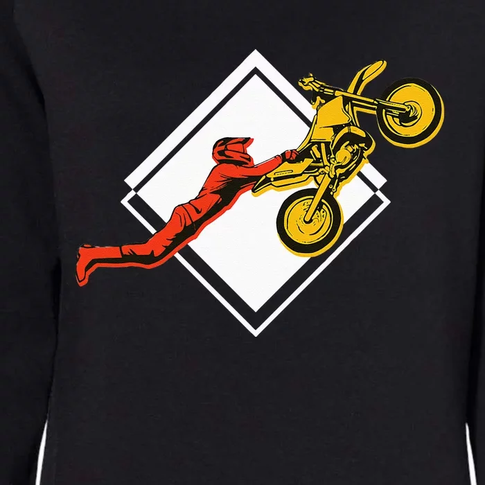 Dirt Bike Riding MX Motocross Supercross Womens California Wash Sweatshirt