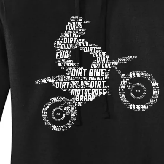 Dirt Bike Rider Motocross Enduro Dirt Biking Women's Pullover Hoodie