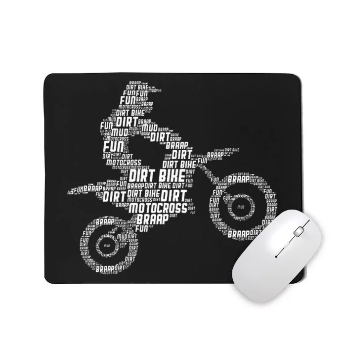 Dirt Bike Rider Motocross Enduro Dirt Biking Mousepad