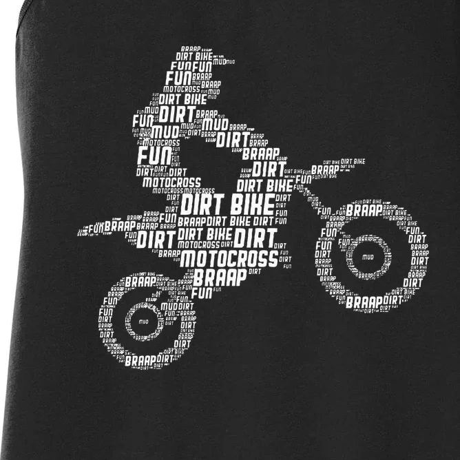 Dirt Bike Rider Motocross Enduro Dirt Biking Women's Racerback Tank