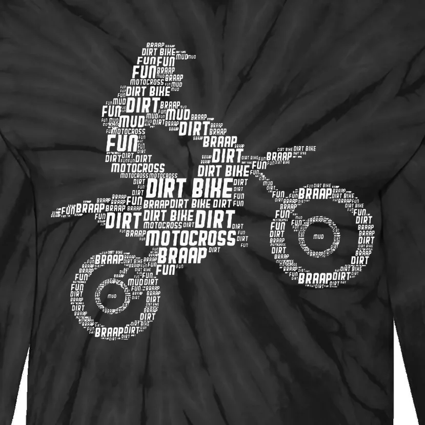 Dirt Bike Rider Motocross Enduro Dirt Biking Tie-Dye Long Sleeve Shirt