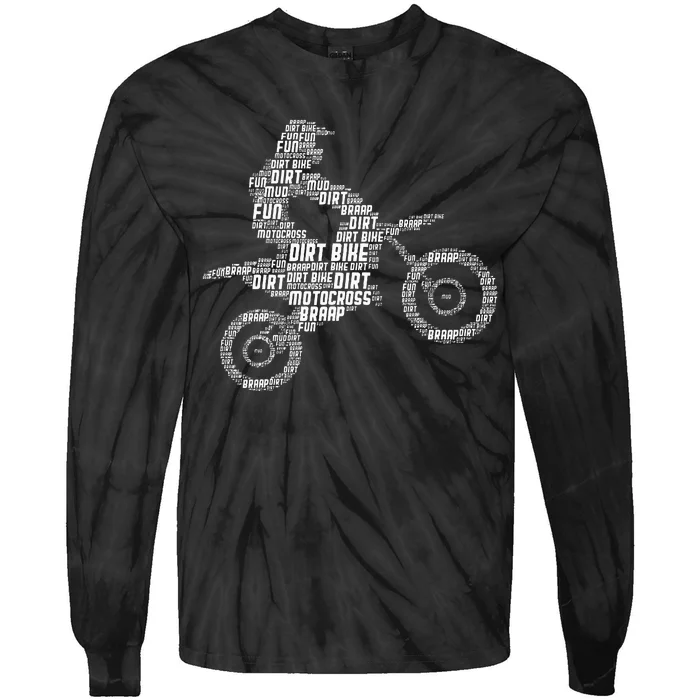 Dirt Bike Rider Motocross Enduro Dirt Biking Tie-Dye Long Sleeve Shirt