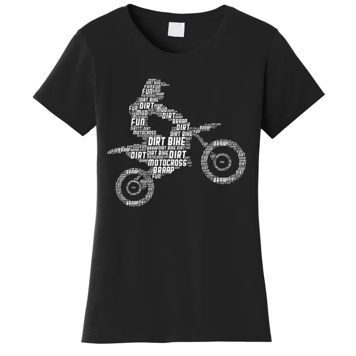 Dirt Bike Rider Motocross Enduro Dirt Biking Women's T-Shirt