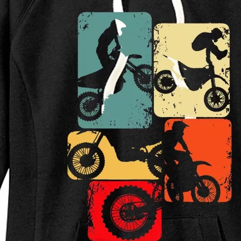 Dirt Bike Rider Motocross Enduro Dirt Biking Women's Fleece Hoodie