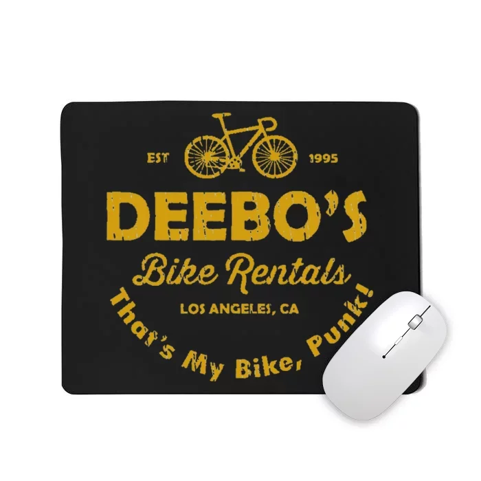 DeeboS Bike Rentals Vintage Retro Mousepad