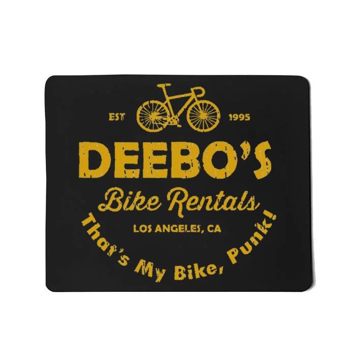 DeeboS Bike Rentals Vintage Retro Mousepad