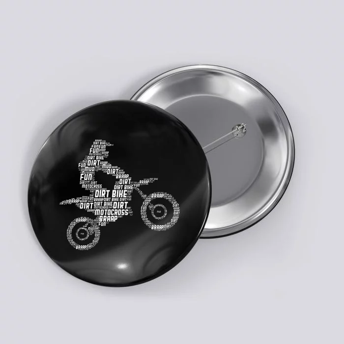 Dirt Bike Rider Motocross Enduro Dirt Biking Button