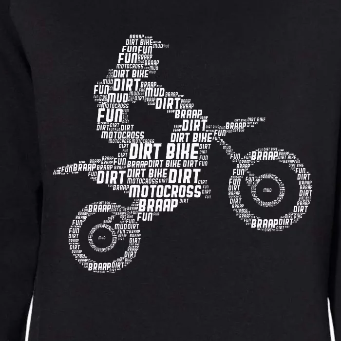 Dirt Bike Rider Motocross Enduro Dirt Biking Womens California Wash Sweatshirt