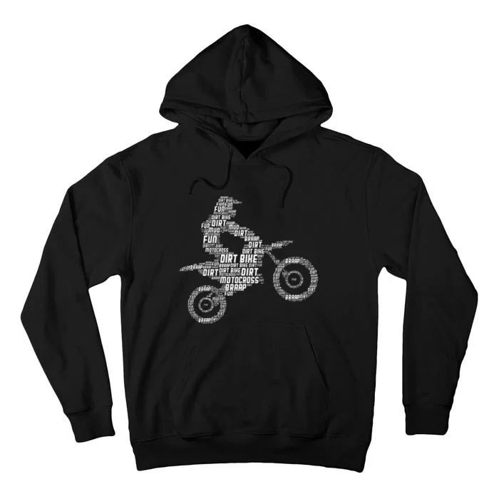 Dirt Bike Rider Motocross Enduro Dirt Biking Tall Hoodie