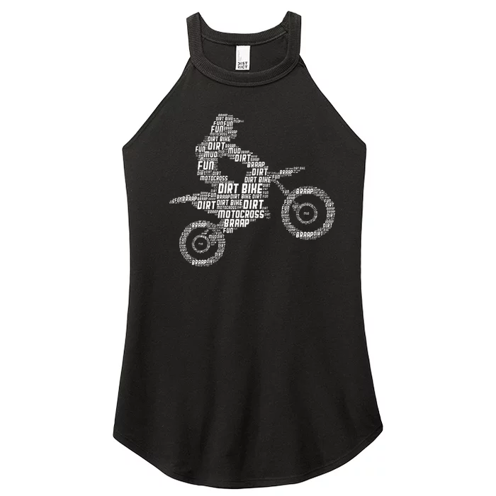 Dirt Bike Rider Motocross Enduro Dirt Biking Women’s Perfect Tri Rocker Tank