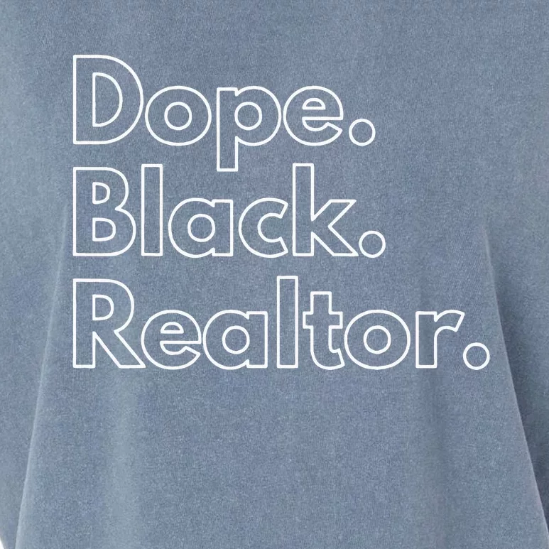 Dope Black Realtor Garment-Dyed Women's Muscle Tee