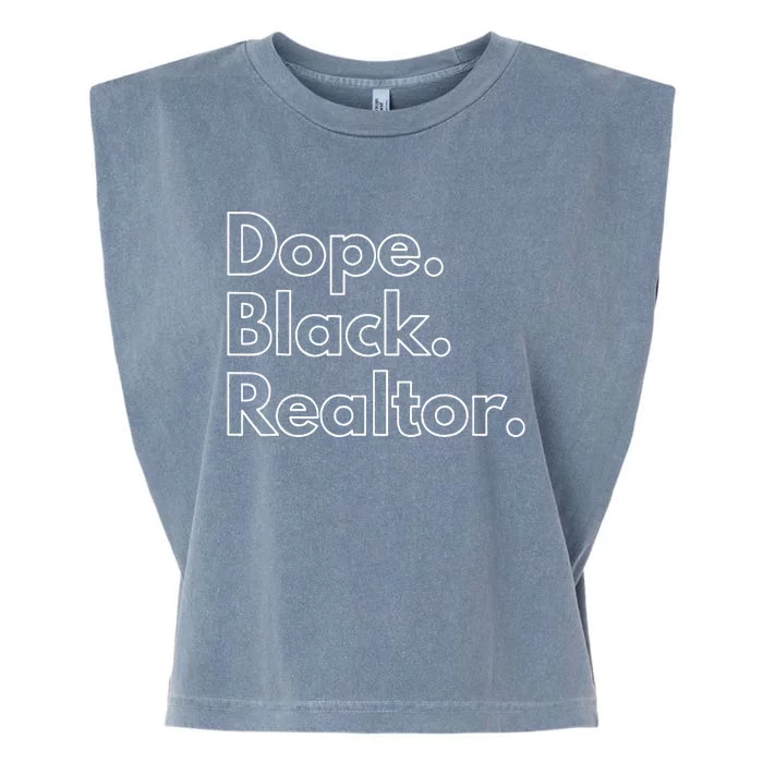 Dope Black Realtor Garment-Dyed Women's Muscle Tee