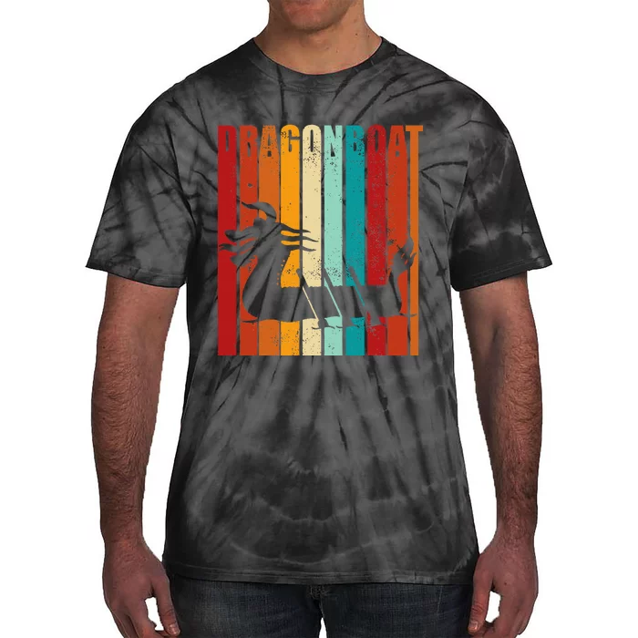 Dragon Boat Racing Dragon Boat Retro Paddling Tie-Dye T-Shirt