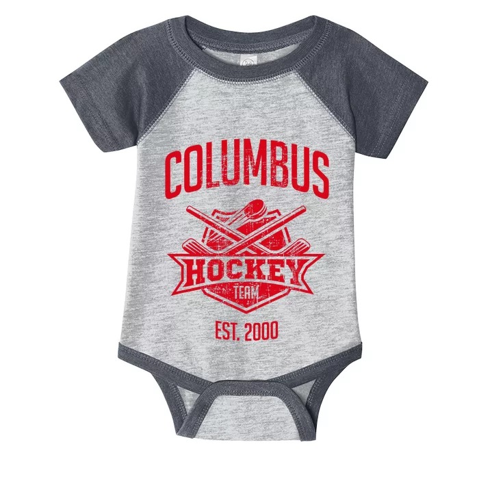 Distressed Blue Retro Jacket Look Party Tailgate Fan Infant Baby Jersey Bodysuit