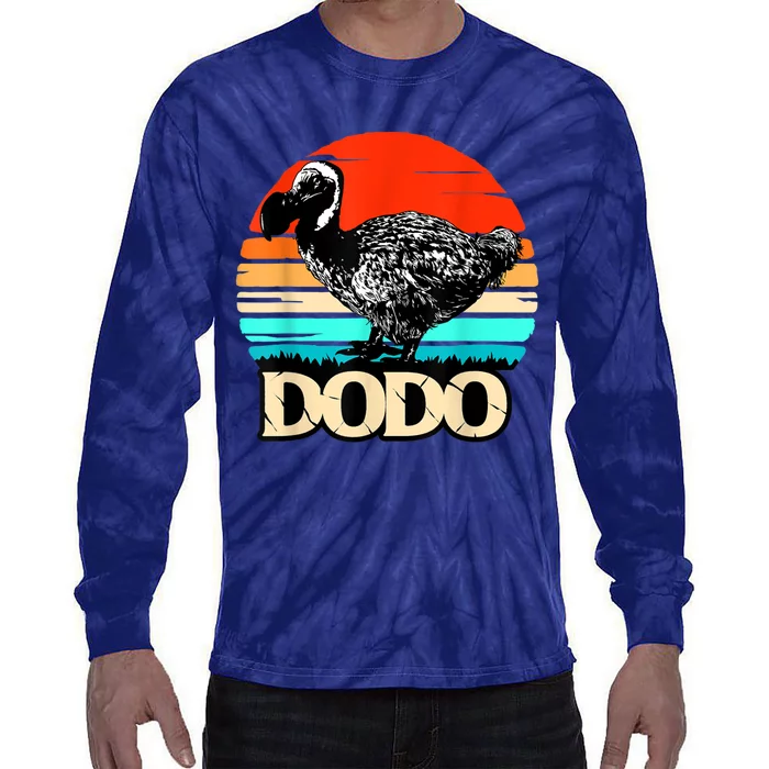 Dodo Bird Retro Sunset 70s & 80s Women And Men Tie-Dye Long Sleeve Shirt