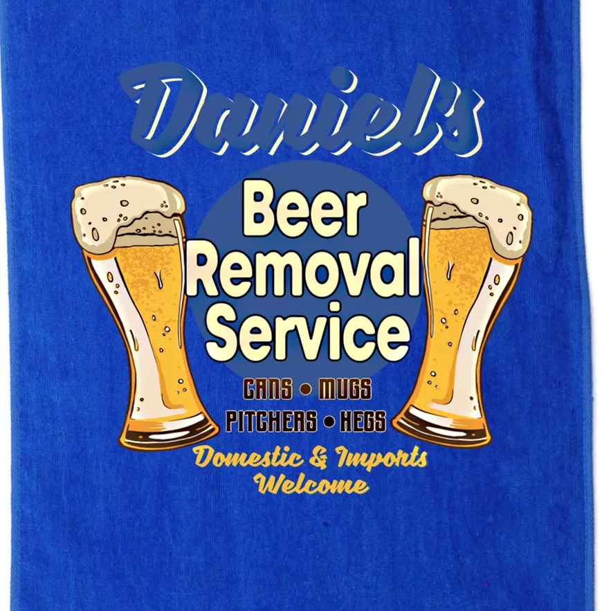 Daniel's Beer Removal Service Funny Party Ing Gift Platinum Collection Golf Towel