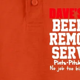 Dave's Beer Removal Service Funny Beer Ing Gift Dry Zone Grid Performance Polo