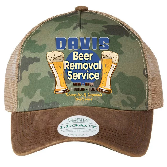 Davis Beer Removal Service Funny Party Ing Gift Legacy Tie Dye Trucker Hat