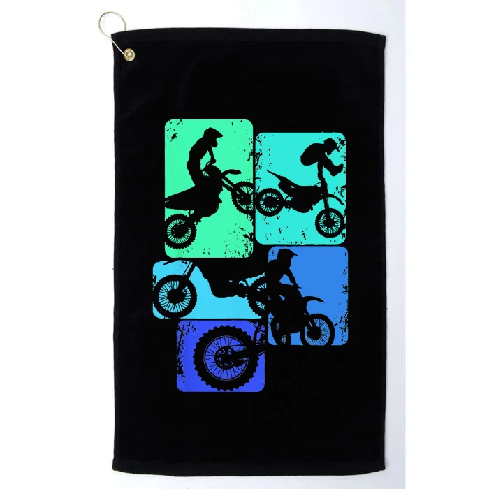 Dirt Bike Rider Motocross Enduro Dirt Biking Platinum Collection Golf Towel