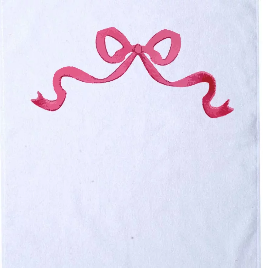 Dainty Bow Ribbon Platinum Collection Golf Towel