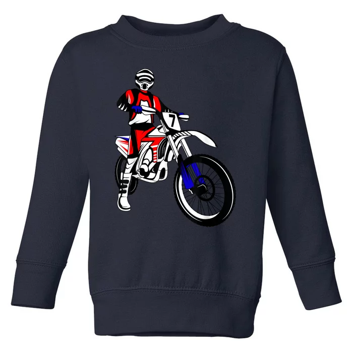 Dirt Bike Rider Motocross Enduro Dirt Biking Kids Men Toddler Sweatshirt