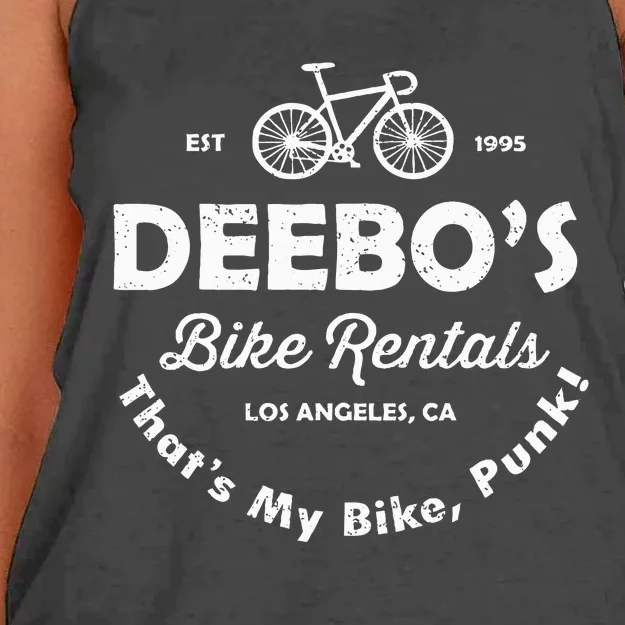 Deebo's Bike Rental That's My Bike Punk Women's Knotted Racerback Tank