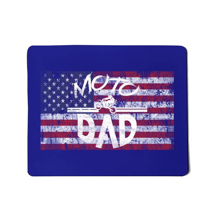 Dirt Bike Racing American Flag Moto Dad Great Gift Mousepad