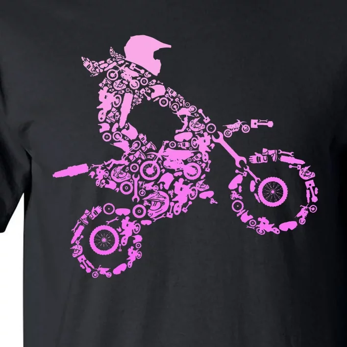 Dirt Bike Rider Motocross Enduro Dirt Biking Tall T-Shirt