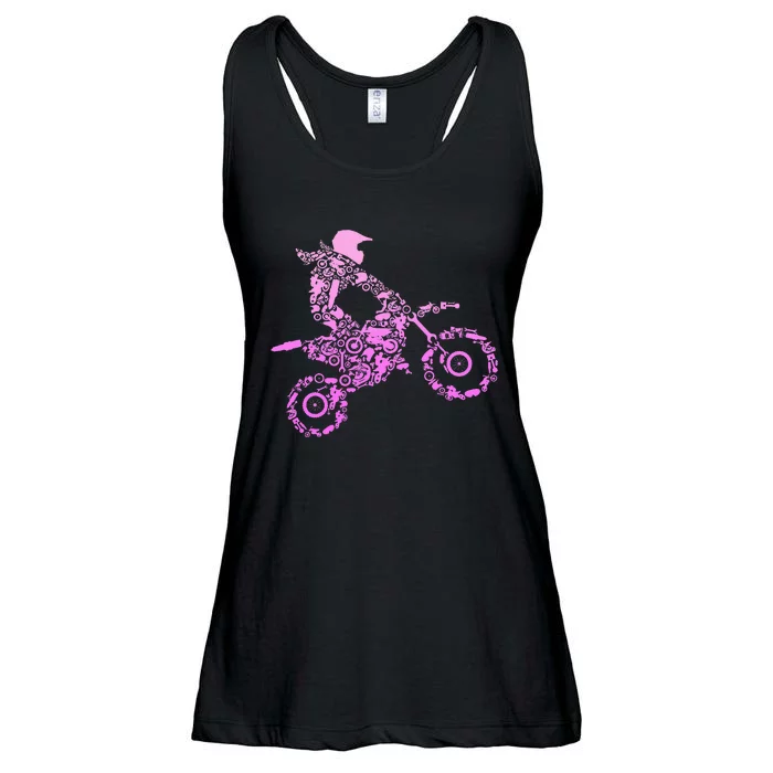 Dirt Bike Rider Motocross Enduro Dirt Biking Ladies Essential Flowy Tank