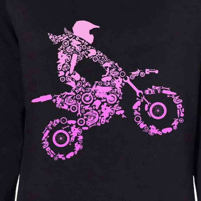 Dirt Bike Rider Motocross Enduro Dirt Biking Womens California Wash Sweatshirt