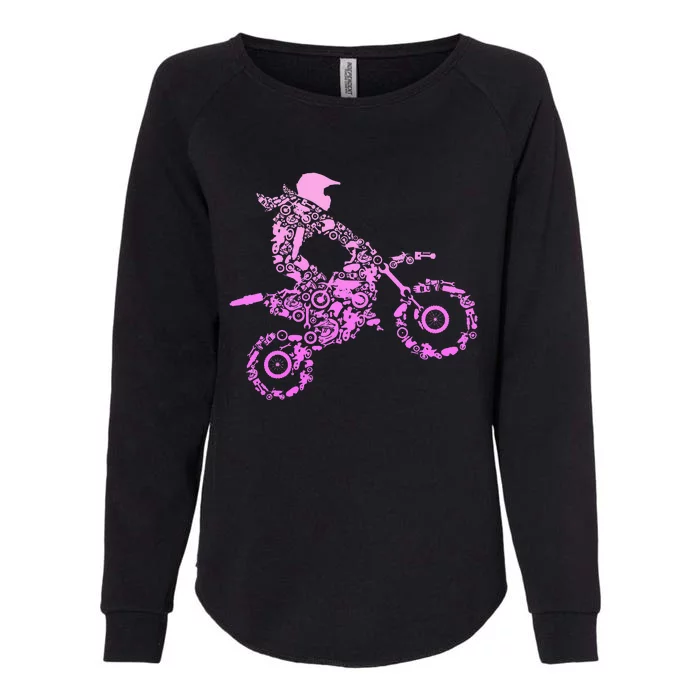 Dirt Bike Rider Motocross Enduro Dirt Biking Womens California Wash Sweatshirt