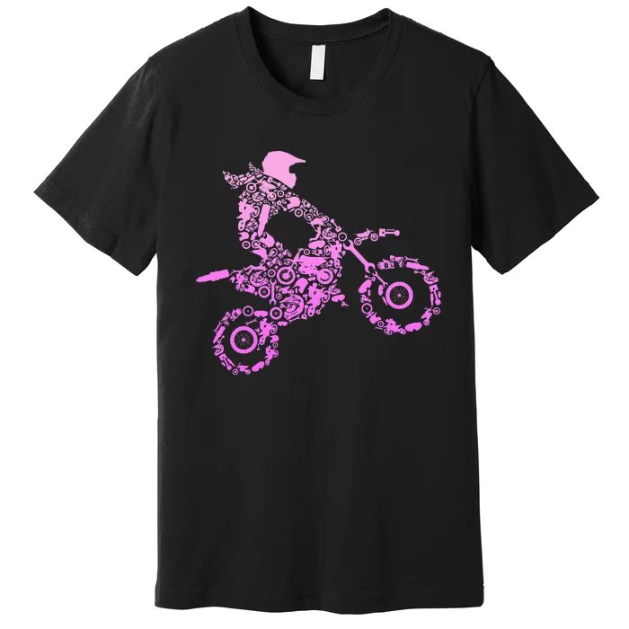 Dirt Bike Rider Motocross Enduro Dirt Biking Premium T-Shirt