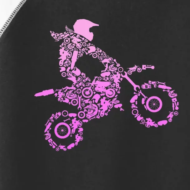 Dirt Bike Rider Motocross Enduro Dirt Biking Toddler Fine Jersey T-Shirt