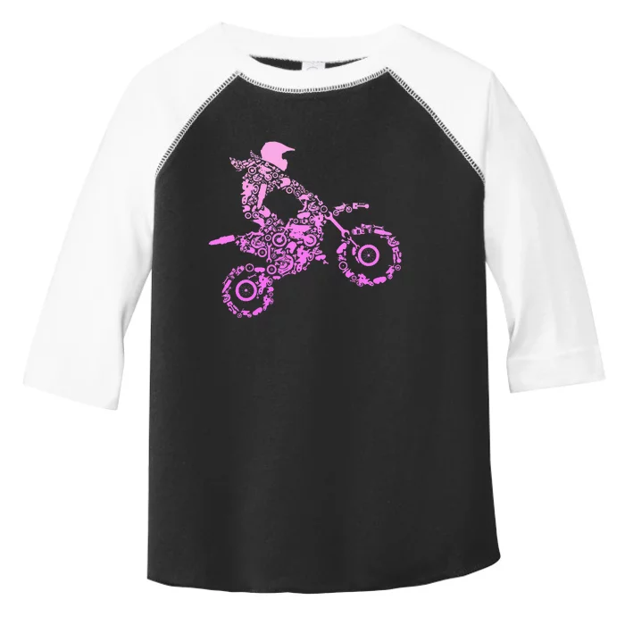 Dirt Bike Rider Motocross Enduro Dirt Biking Toddler Fine Jersey T-Shirt