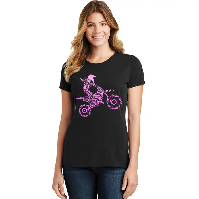 Dirt Bike Rider Motocross Enduro Dirt Biking Women's T-Shirt