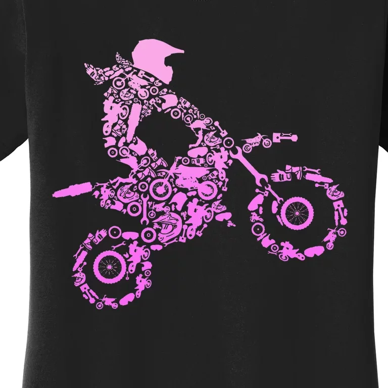 Dirt Bike Rider Motocross Enduro Dirt Biking Women's T-Shirt