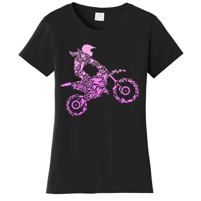 Dirt Bike Rider Motocross Enduro Dirt Biking Women's T-Shirt