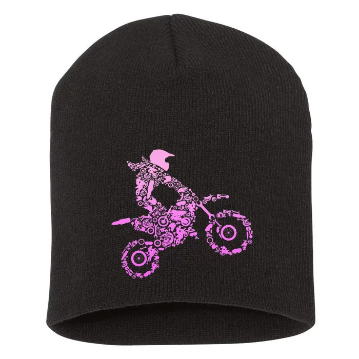 Dirt Bike Rider Motocross Enduro Dirt Biking Short Acrylic Beanie