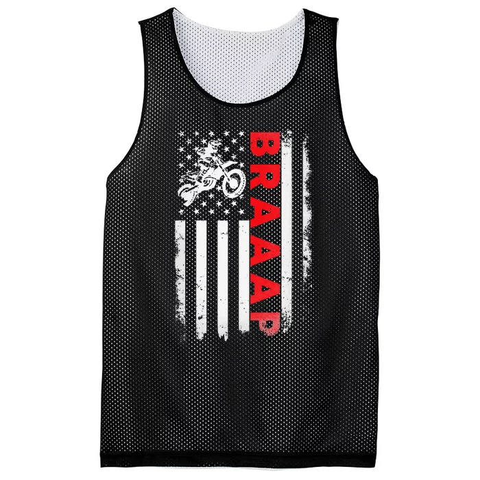 Dirt Bike Racing USA US American Flag Botocross Mesh Reversible Basketball Jersey Tank